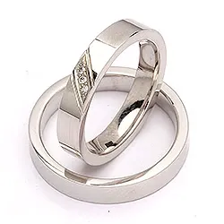 Vihkisormusta hopea 0,024 ct