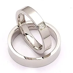 Vihkisormusta palladiumia 0,05 ct