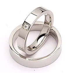 Vihkisormusta palladiumia 0,05 ct