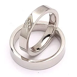 Vihkisormusta hopea 0,024 ct