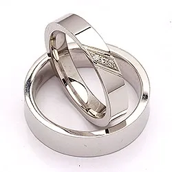 Vihkisormusta hopea 0,024 ct