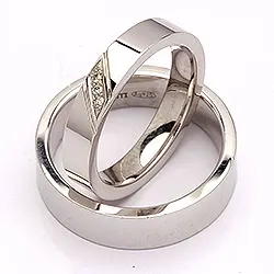 Vihkisormusta hopea 0,024 ct