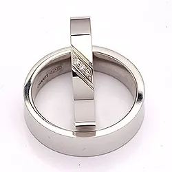 Vihkisormusta hopea 0,024 ct