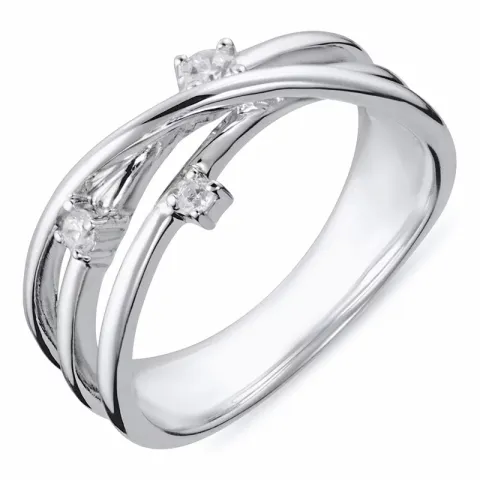 zirkoni sormus rodinoitua hopeaa