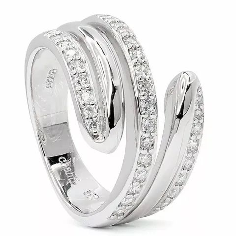 zirkoni sormus rodinoitua hopeaa