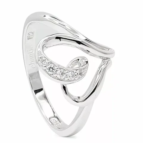 sydän sormus rodinoitua hopeaa