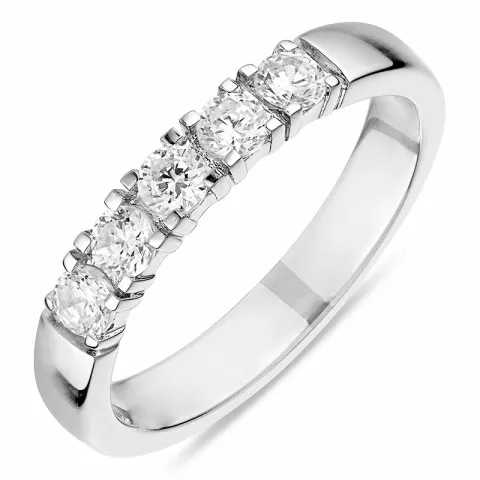 zirkoni sormus hopea