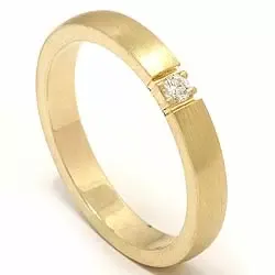 alianssisormus 14 karaatin kultaa 1 x 0,05 ct