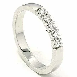 alianssisormus 14 karaatin valkokultaa 0,05 ct