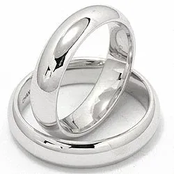 pyöreitä vihkisormusta 14 karaatin valkokultaa - setit