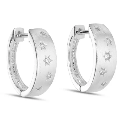 15 mm tähti zirkoni rengas hopea
