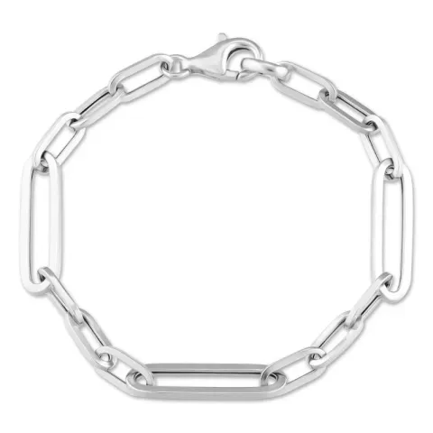 Figaro-rannekoru hopeaa 17 ,18cm x 6,4 mm