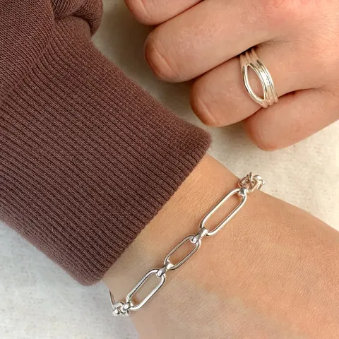 rannekoru hopeaa 7, 18cm x 5,5 mm