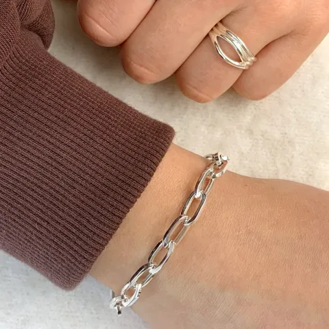 ankkurirannekoru hopeaa  x 6,7 mm