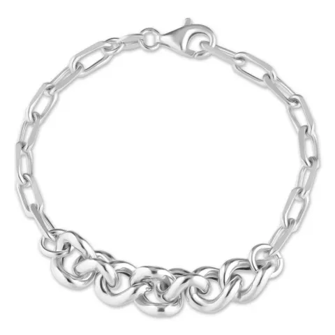 panssarirannekoru hopeaa 17, 18cm x 8,3 mm