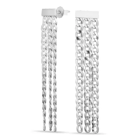 pitkät panzer korvarenkaat  hopea