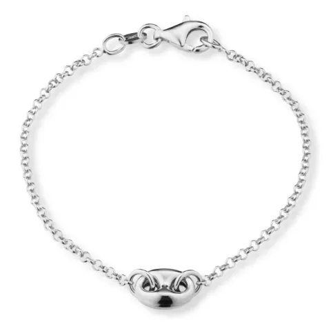 rannekoru hopeaa 17, 18cm x 8,0 mm