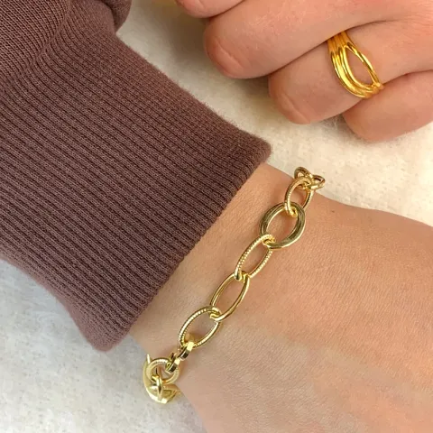 rannekoru kullattua hopeaa 17, 18cm x 10,0 mm