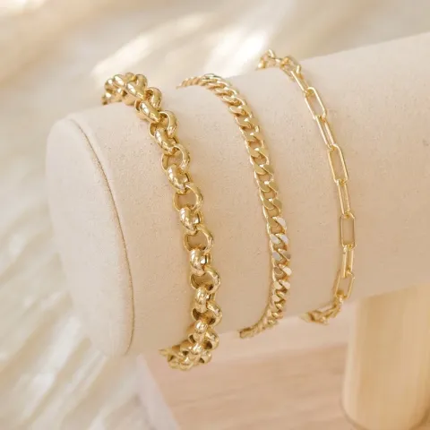 rannekoru kullattua hopeaa 17 plus 3 cm x 3,6 mm