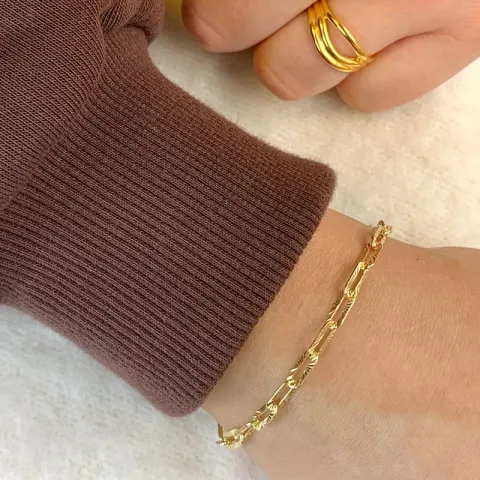 rannekoru kullattua hopeaa 17, 18cm x 4,0 mm