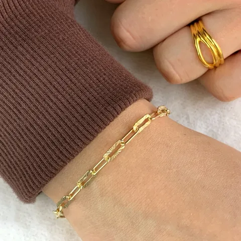 rannekoru kullattua hopeaa 17, 18cm x 4,0 mm