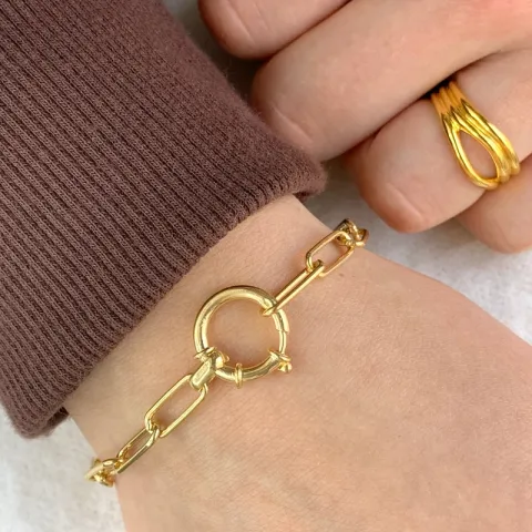 rannekoru kullattua hopeaa 17, 18cm x 5,1 mm