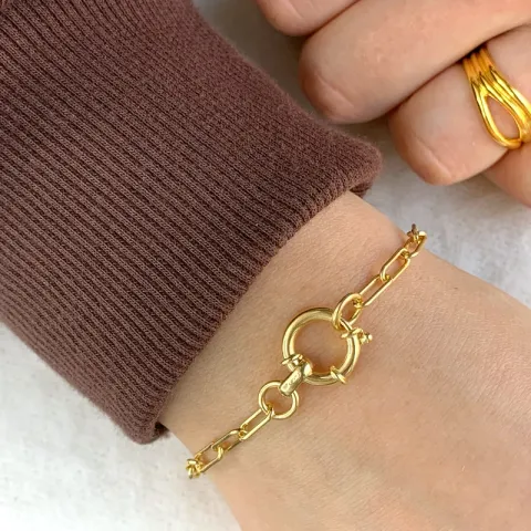 rannekoru kullattua hopeaa 17, 18cm x 3,6 mm