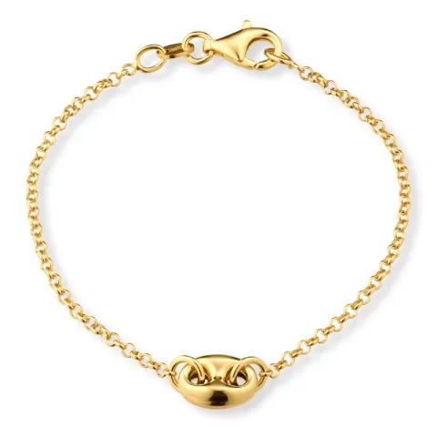 rannekoru kullattua hopeaa 17, 18cm x 8,0 mm