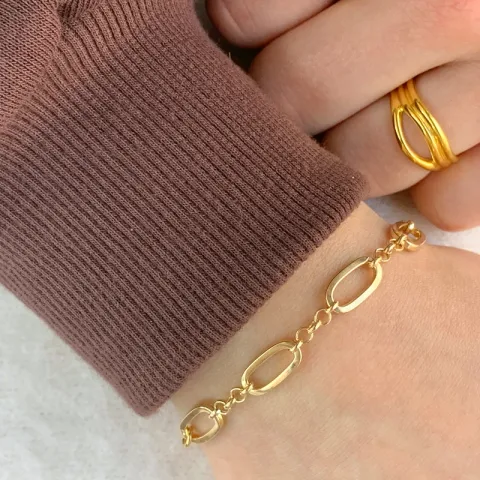 rannekoru kullattua hopeaa 17, 18cm x 6,9 mm