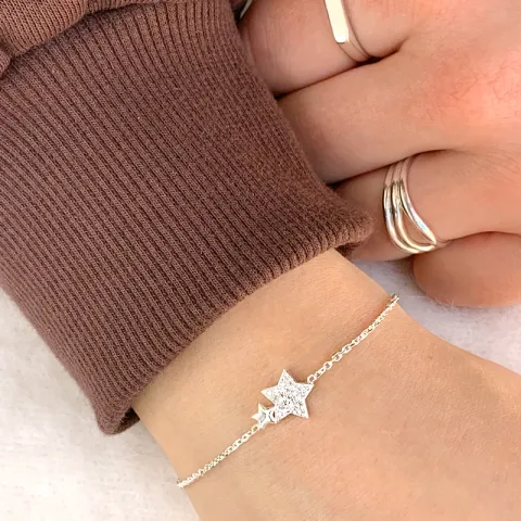 tähti rannekoru hopeaa riipus hopea