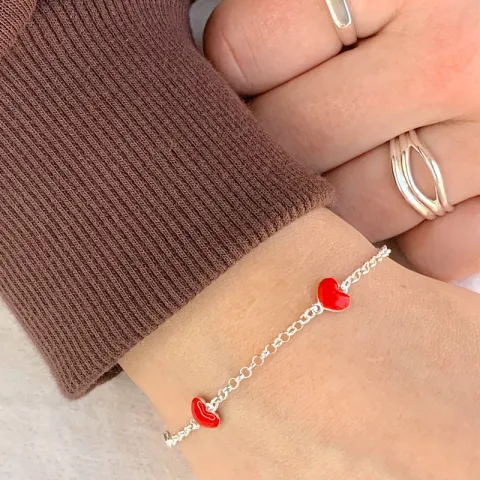 sydän rannekoru hopeaa riipus hopea