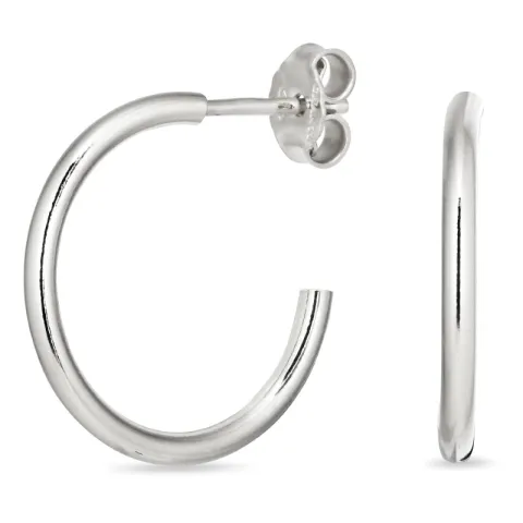 20 mm rengaskorvakorut  hopea