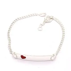 sydän lasten rannekoru hopeaa riipus hopeaa