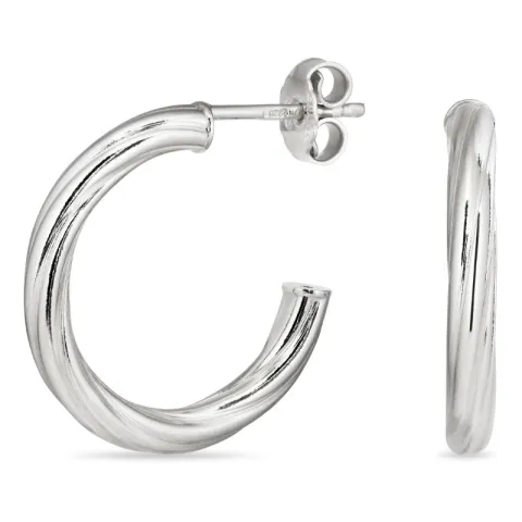 20 mm rengaskorvakorut  hopea