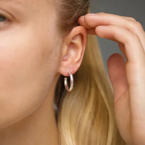 20 mm rengaskorvakorut  hopea