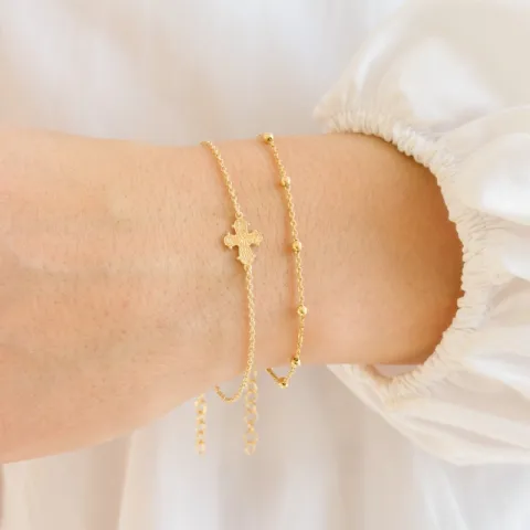 kuula rannekoru kullattua hopeaa