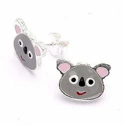 hiiri lasten korvakorut  hopea