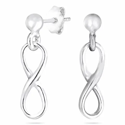 ääretön-merkki korvarenkaat  hopea