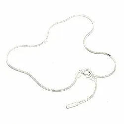 Nilkkaketju hopeaa x 1,0 mm