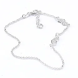 nilkkaketju hopeaa sydänriipus hopeaa