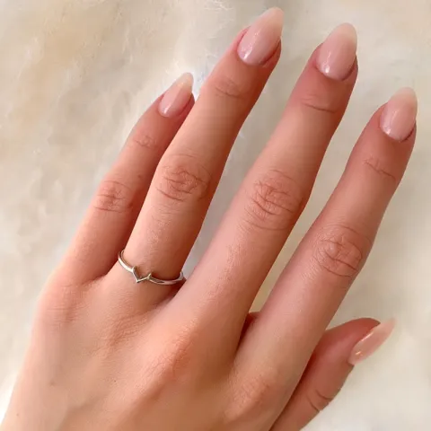 toivomusluu sormus hopeaa