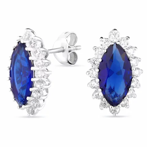 abstrakti korvarenkaat  hopeaa