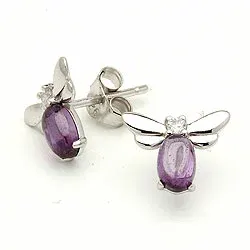 Little Ones lasten korvakorut  rodinoitua hopeaa