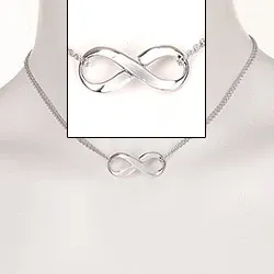 ääretön kaulaketju hopeaa