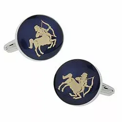 Pyöreitä jousimies kalvosinnapit  teräs