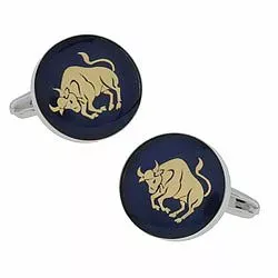 Pyöreitä härkä kalvosinnapit  teräs