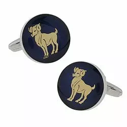 Pyöreitä oinas kalvosinnapit  teräs