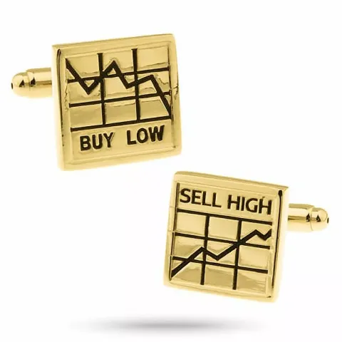 16 mm neliskulmainen kalvosinnapit  kullattu teräs kanssa musta teräs