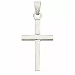 valkokultaa BNH risti  14 karaatin valkokultaa