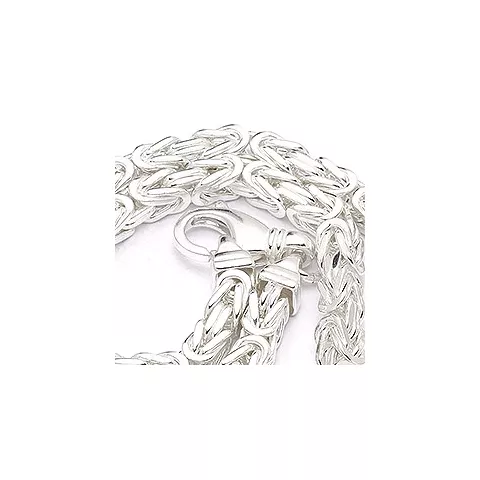 elegantti kuningaskaulaketju hopeaa 60 cm x 4,8 mm